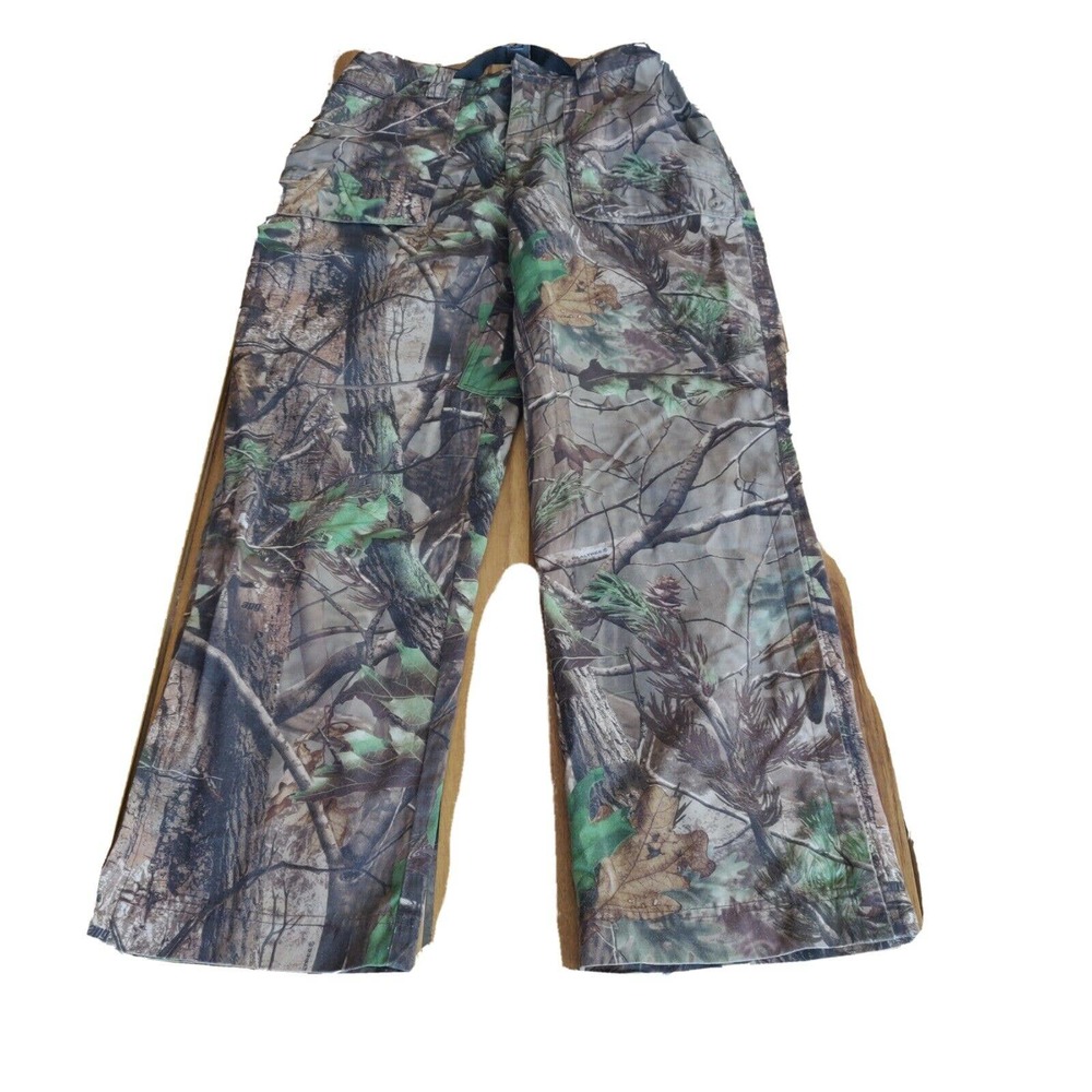 Gamehide Men's Camouflage Pants Hunting Size M Built-in Buckle Camo Realtree.